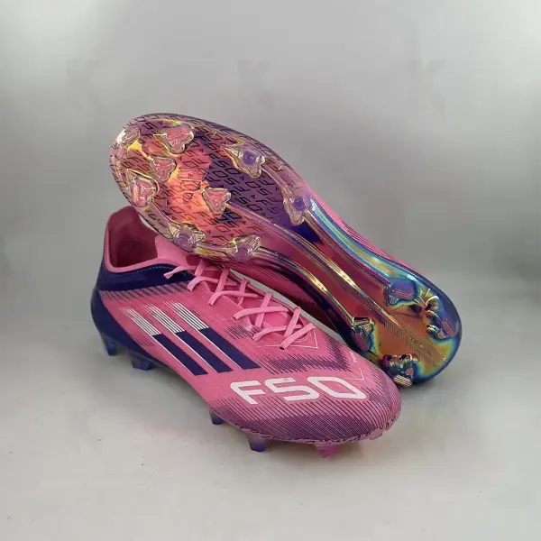 کفش فوتبال f50 زبونه صورتی بنفش - Image 3