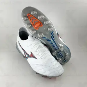 میزانو جورابی سفید ابی قرمز